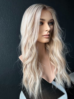 25” IVORY PREMIUM EUROPEAN WIG #W005