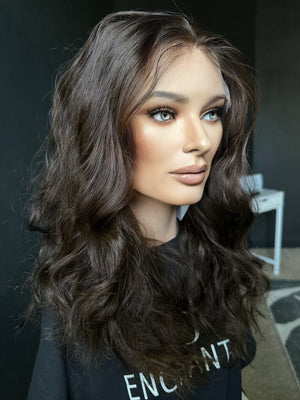22" IVORY WAVY PREMIUM EUROPEAN WIG #2294