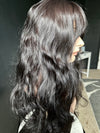 26” 8x8 CHIC WAVY WITH BANGS PREMIUM EUROPEAN TOPPER #534 *FINAL SALE*