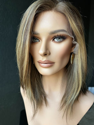 18" LACE TOP PREMIUM EUROPEAN WIG #2316