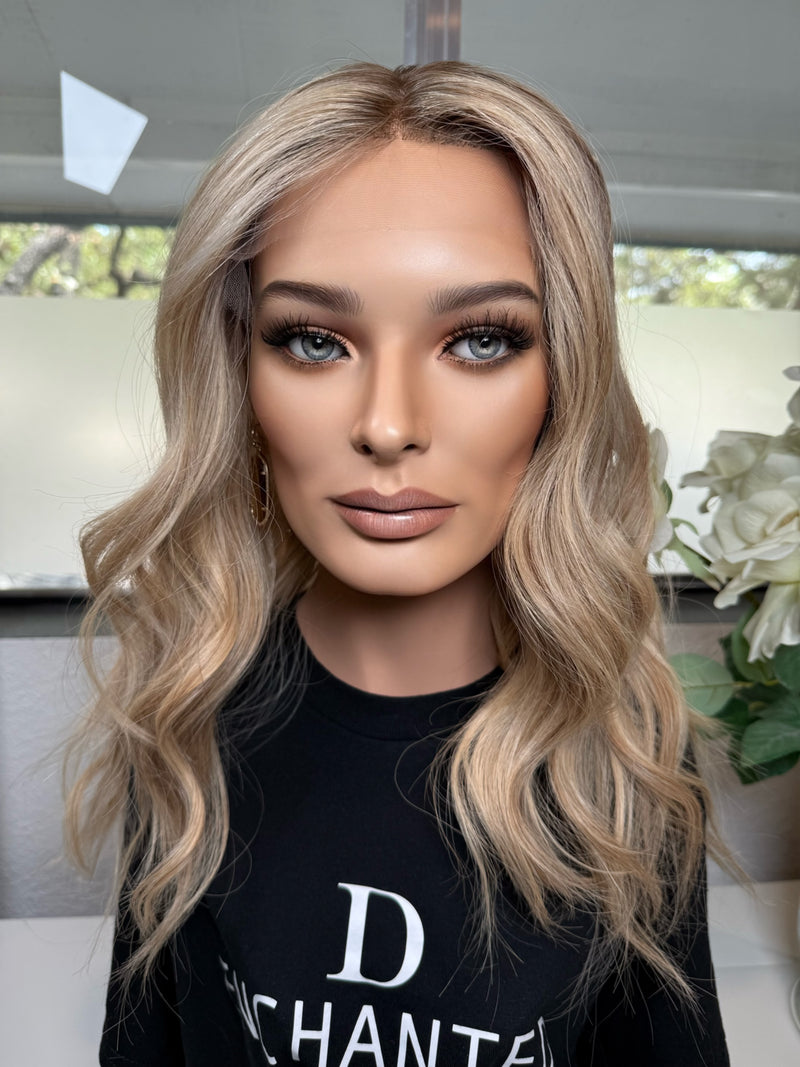 22” IVORY PREMIUM EUROPEAN WIG #2091