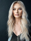 25” IVORY PREMIUM EUROPEAN WIG #W005