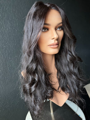 22” LACE TOP WAVY PREMIUM EUROPEAN WIG #2417