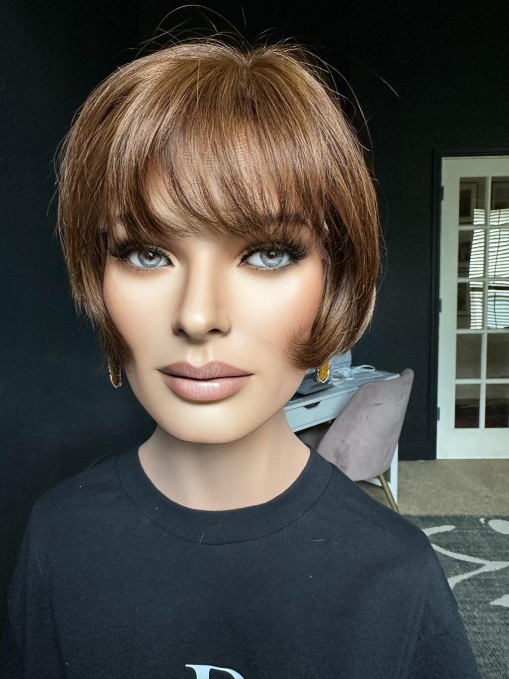 SHORT LAYERED WITH BANGS  PREMIUM EUROPEAN ALLURE WEFTED WIG #2170 *SMALL*