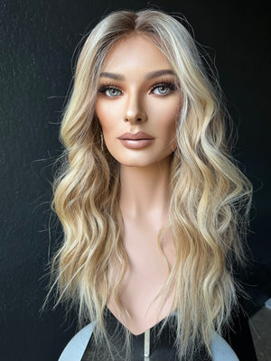 24” IVORY PREMIUM EUROPEAN WIG #2308