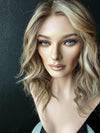 20" IVORY WAVY PREMIUM EUROPEAN WIG #2298