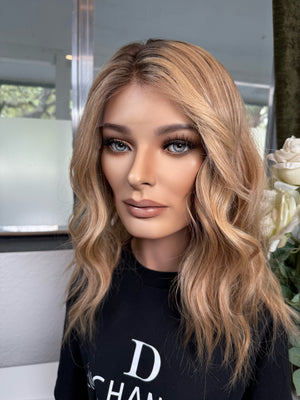 22" IVORY PREMIUM EUROPEAN WIG #2203