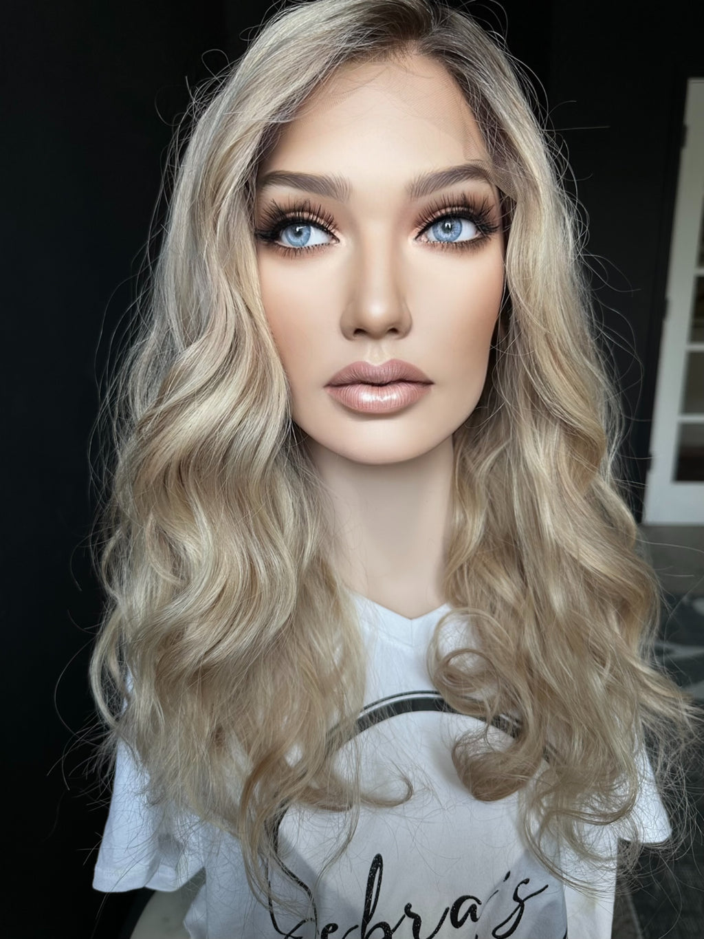 24” IVORY WAVY PREMIUM EUROPEAN WIG #2122