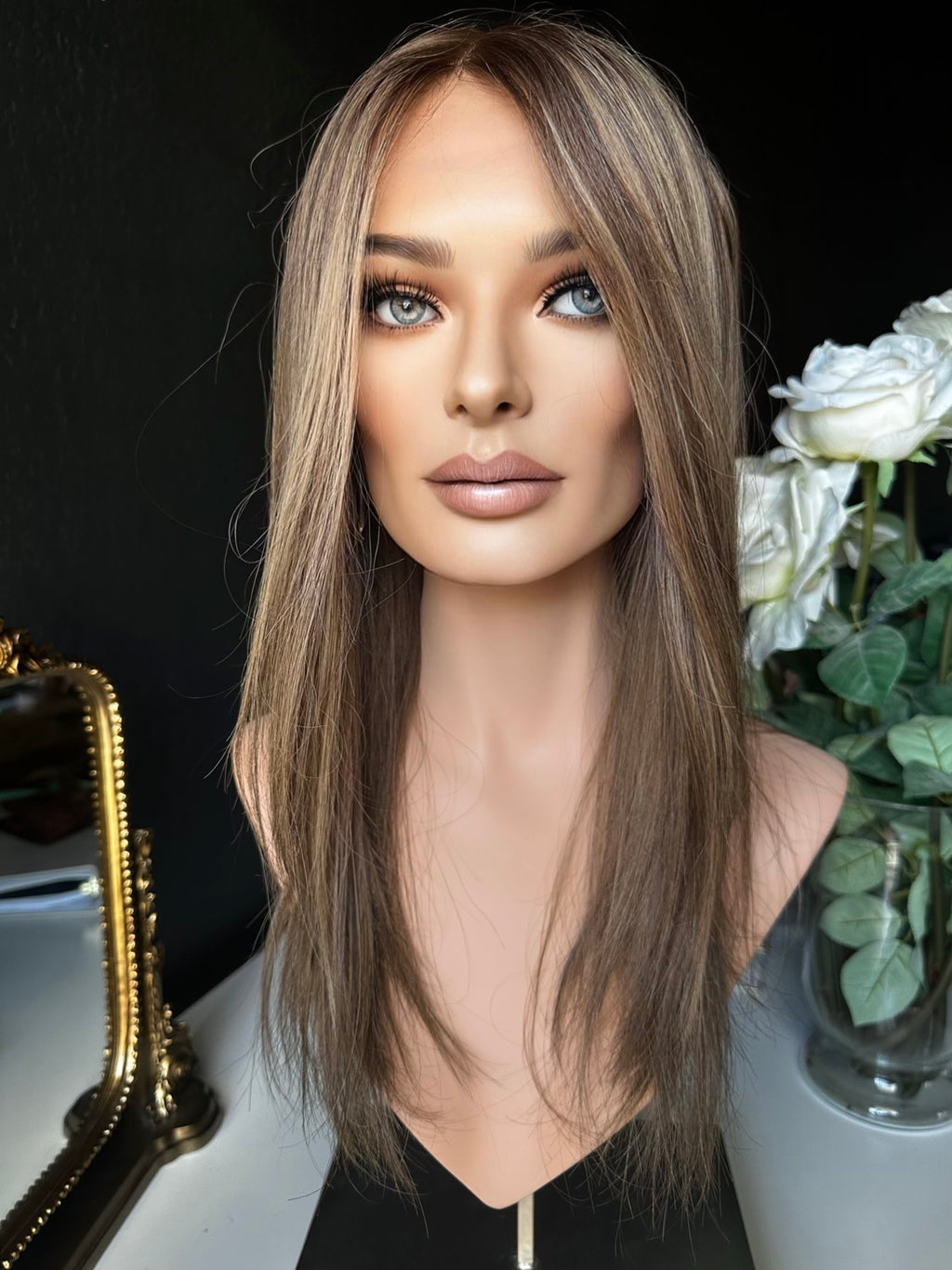 22” IVORY PREMIUM EUROPEAN WIG #2056