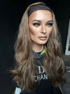 24" HAT/HAIRBAND WAVY WIG PREMIUM EUROPEAN WIG #2111