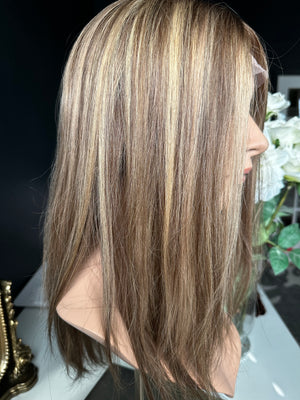 22” IVORY PREMIUM EUROPEAN WIG #2056