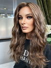 24" IVORY WAVY PREMIUM EUROPEAN WIG #2143