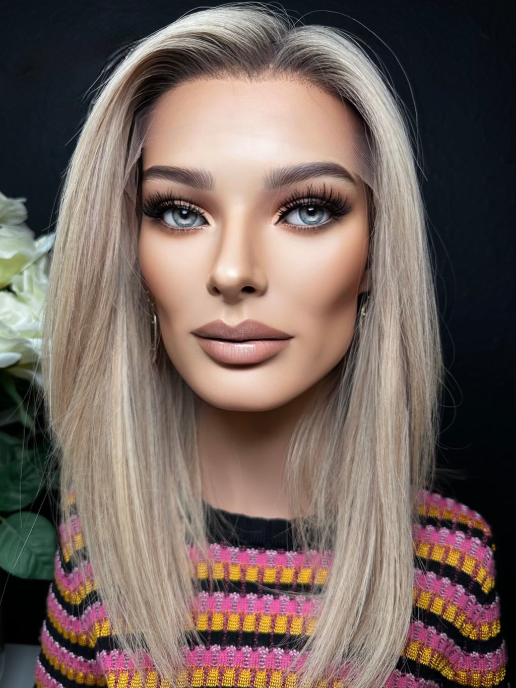 18” IVORY PREMIUM EUROPEAN WIG #2159