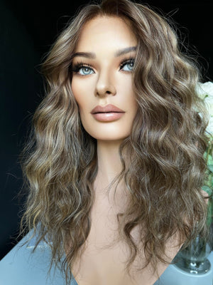 22" IVORY WAVY PREMIUM EUROPEAN WIG #2131