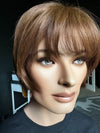 SHORT LAYERED WITH BANGS  PREMIUM EUROPEAN ALLURE WEFTED WIG #2170 *SMALL*