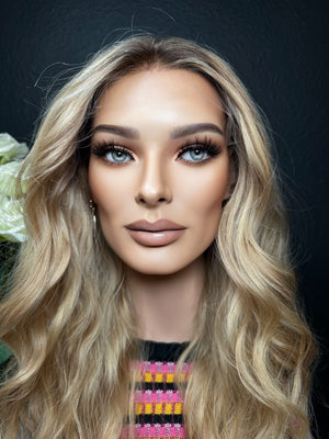 24” IVORY WAVY PREMIUM EUROPEAN WIG #2150