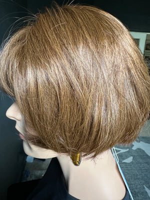 SHORT LAYERED WITH BANGS  PREMIUM EUROPEAN ALLURE WEFTED WIG #2170 *SMALL*