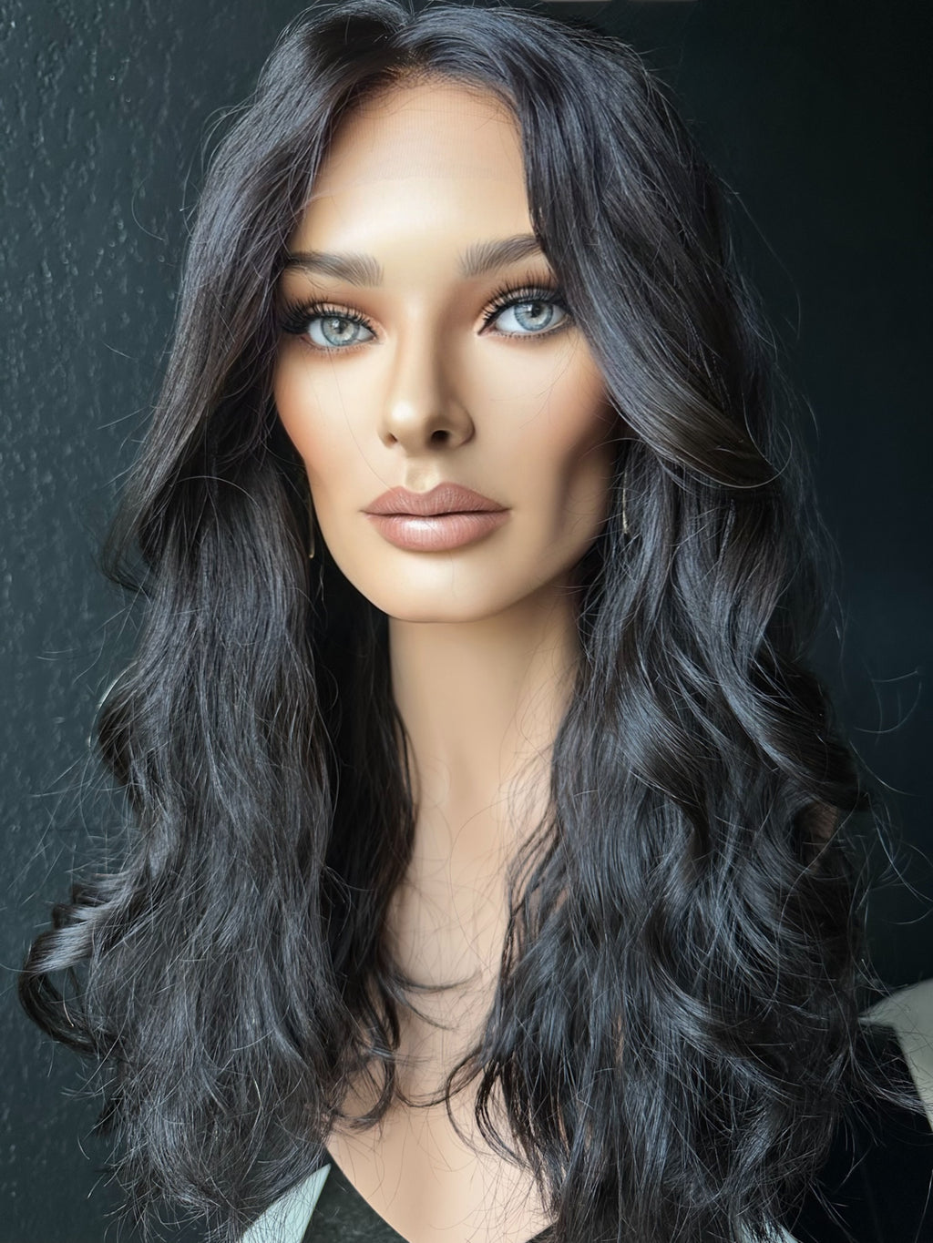 22” LACE TOP WAVY PREMIUM EUROPEAN WIG #2417