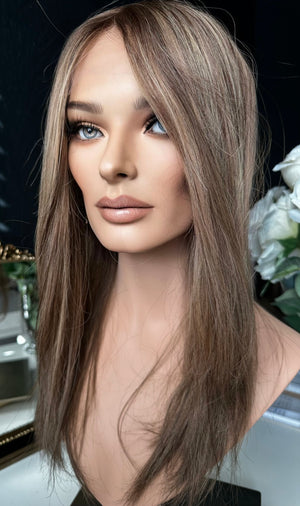 22” IVORY PREMIUM EUROPEAN WIG #2056