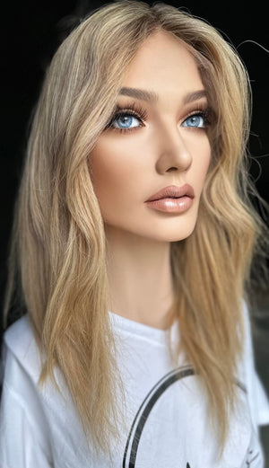 20" IVORY PREMIUM EUROPEAN WIG #2203