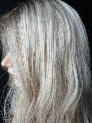 25” IVORY PREMIUM EUROPEAN WIG #W005