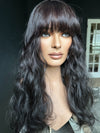 26” 8x8 CHIC WAVY WITH BANGS PREMIUM EUROPEAN TOPPER #534 *FINAL SALE*