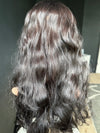 26” 8x8 CHIC WAVY WITH BANGS PREMIUM EUROPEAN TOPPER #534 *FINAL SALE*