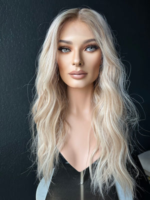 25” IVORY PREMIUM EUROPEAN WIG #W005