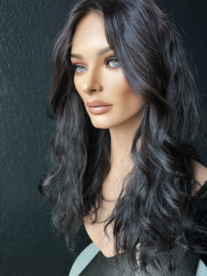22” LACE TOP WAVY PREMIUM EUROPEAN WIG #2417