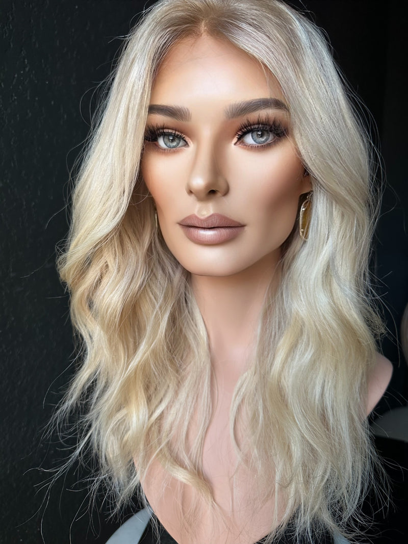 22” ELEGANCE WAVY PREMIUM EUROPEAN WIG #2339